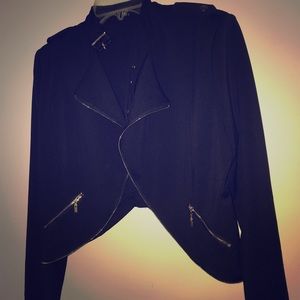 Black half blazer